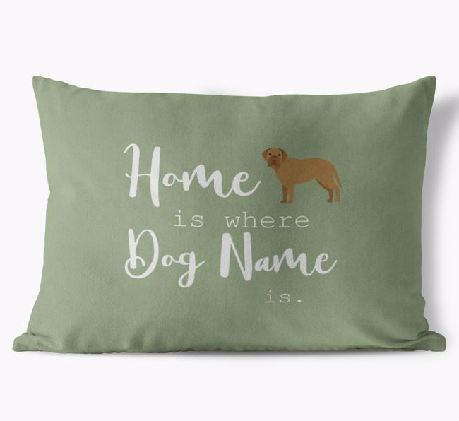 Home Is Where ... Is: Personalised {breedFullName} Soft Touch Cushion